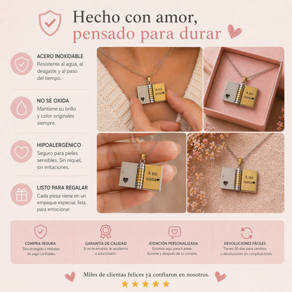 Collar Mi Pequeña Estrella para Mi Nieta